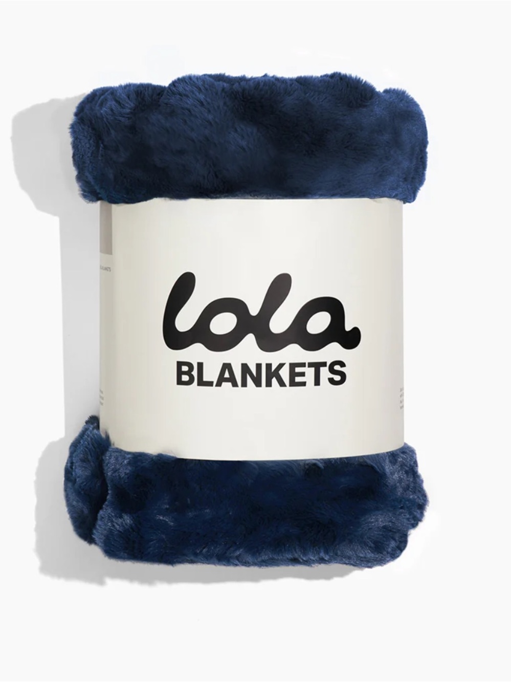 NWT Lola Blankets Weighted Plush Throw — Deep Navy